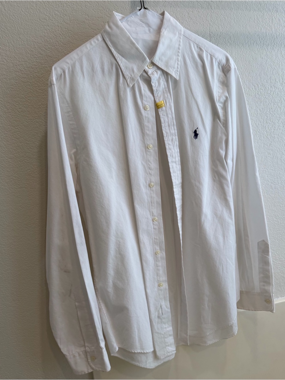 Polo by Ralph Lauren Men's White Oxford Button-Down Shirt Medium